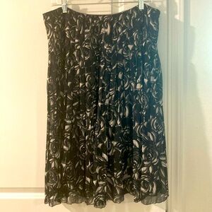 Liz Claiborne Pleated Chiffon Skirt